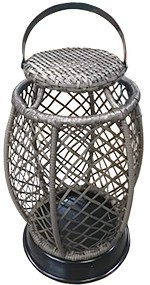 INSPIRED VISIONS 5709000-0128000 HAYES 15 INCH WOVEN LANTERN - BROWN