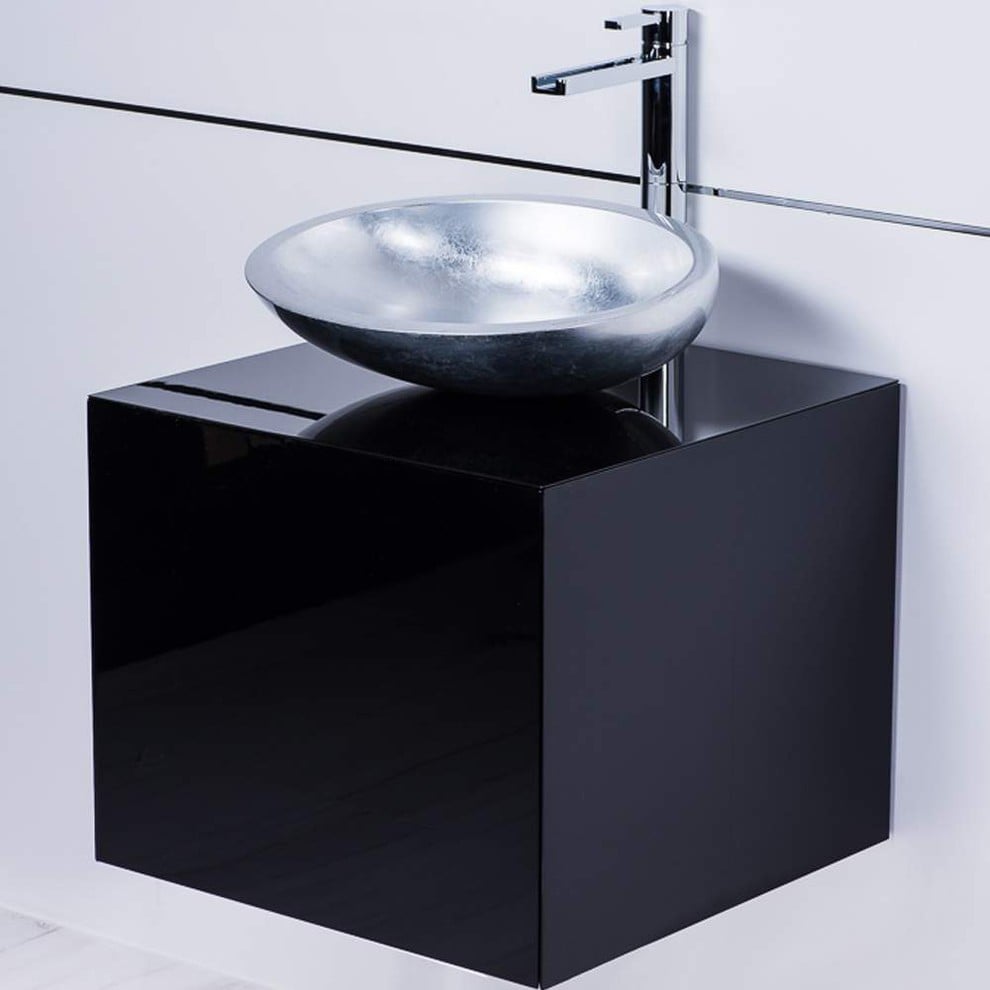 PIACEREBATH VAN-STE20-BLK STELLA 20 INCH LACQUERED VANITY - BLACK