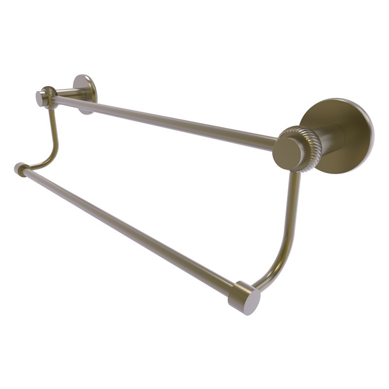 ALLIED BRASS 9072T/24 MERCURY 26 1/2 INCH DOUBLE TOWEL BAR WITH TWIST ACCENTS