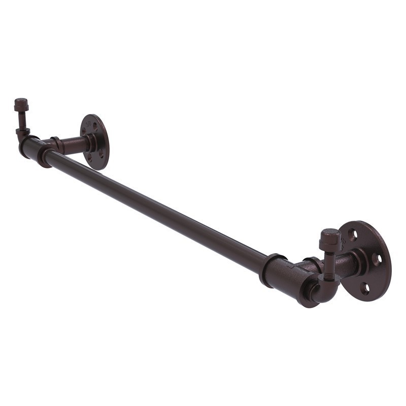 ALLIED BRASS P-250-18-TBHK PIPELINE 22 1/2 INCH TOWEL BAR WITH INTEGRATED HOOKS