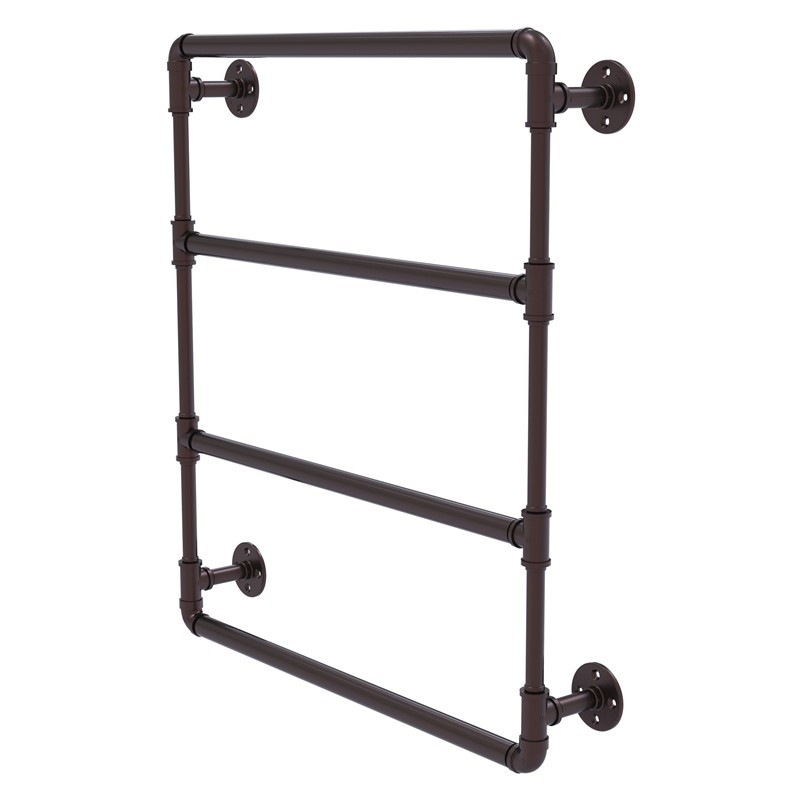 ALLIED BRASS P-280-24-LTB PIPELINE 24 INCH WALL MOUNTED LADDER TOWEL BAR