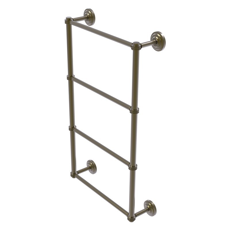 ALLIED BRASS QN-28D-24 QUE NEW 24 INCH LADDER TOWEL BAR WITH DOTTED DETAIL