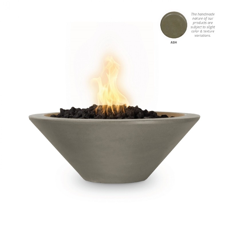 THE OUTDOOR PLUS OPT-24RFOE12V CAZO 24 INCH CONCRETE 12V ELECTRONIC FIRE BOWL