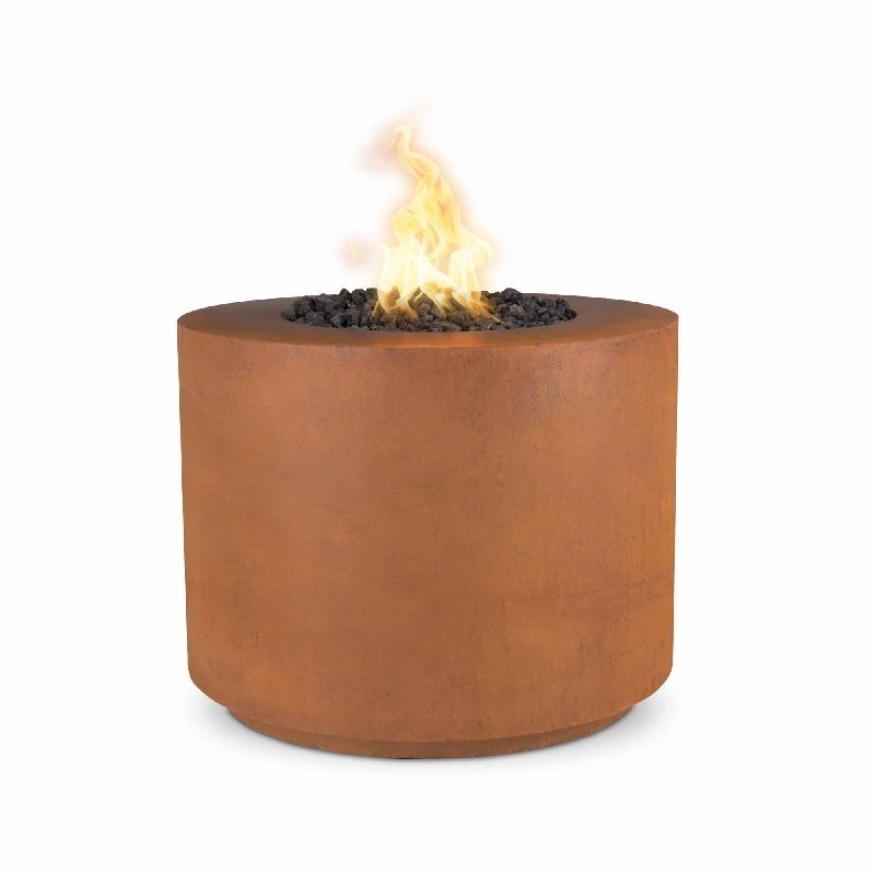 THE OUTDOOR PLUS OPT-30RRCS BEVERLY 30 INCH CORTEN STEEL MATCH LIT FIRE PIT