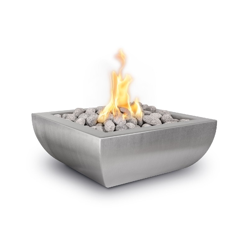 THE OUTDOOR PLUS OPT-30AVSSFE12V AVALON 30 INCH STAINLESS STEEL FIRE BOWL - ELECTRONIC IGNITION