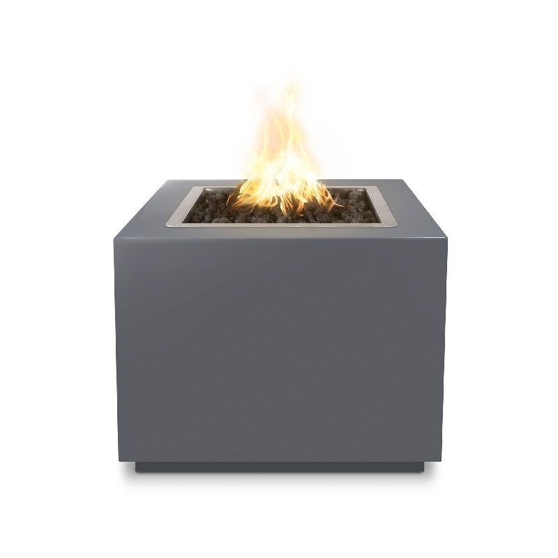 THE OUTDOOR PLUS OPT-42PCSQEKIT FORMA 42 INCH POWDER COAT STEEL FIRE PITS - ELECTRONIC IGNITION