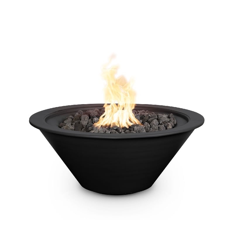 THE OUTDOOR PLUS OPT-R36PCFOE12V CAZO 36 INCH POWDER COAT STEEL ELECTRONIC FIRE BOWL