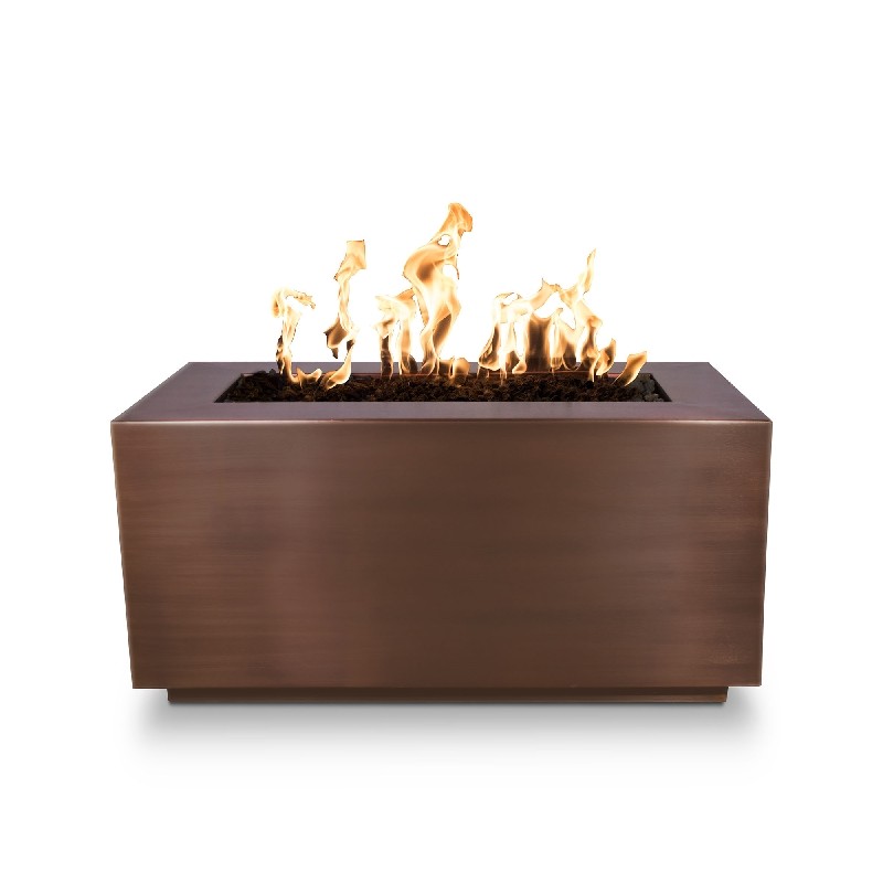 THE OUTDOOR PLUS OPT-CPRT8424FSEN PISMO 84 INCH HAMMERED COPPER FLAME SENSE FIRE PIT