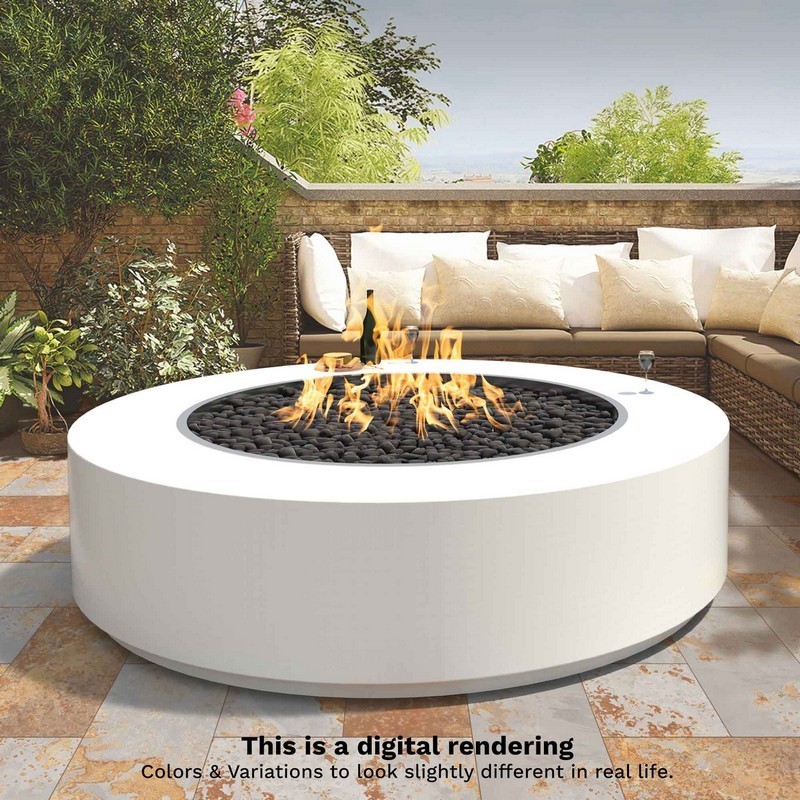 THE OUTDOOR PLUS OPT-UNYPC60EKIT UNITY 60 INCH X 24 INCH POWDER COAT STEEL ELECTRONIC FIRE PIT