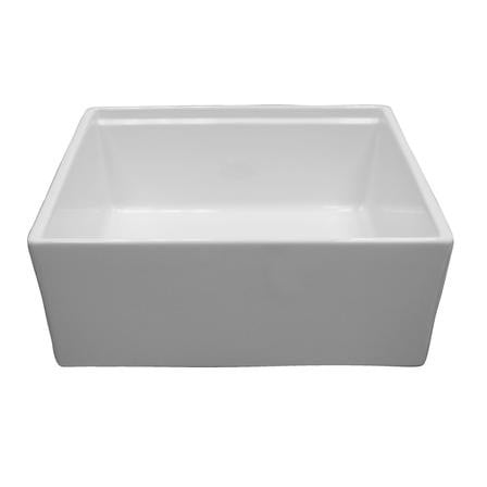 BARCLAY FS24AC-WH CROFTON 24 INCH SINGLE BOWL FARMER SINK WITH ACCESSORY LEDGE - WHITE