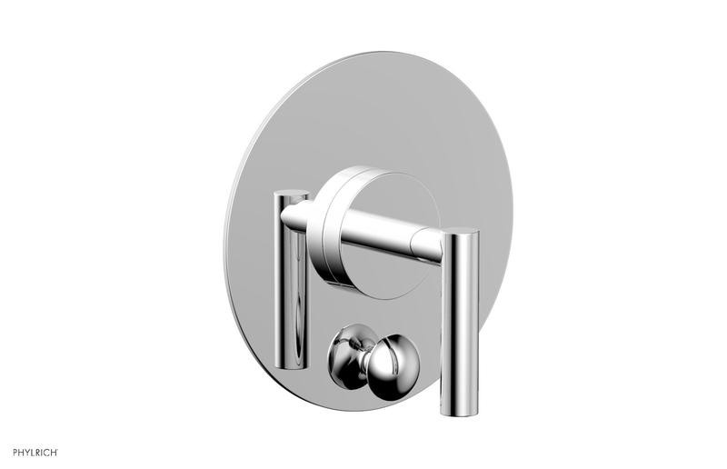 PHYLRICH 4-597 TRANSITION 6 INCH WALL MOUNT PRESSURE BALANCE SHOWER PLATE WITH DIVERTER AND LEVER HANDLE TRIM
