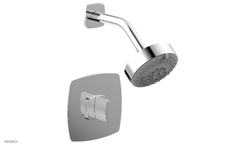 PHYLRICH 181-21 RADI 4 13/16 INCH WALL MOUNT PRESSURE BALANCE SHOWER SET WITH BLADE HANDLE