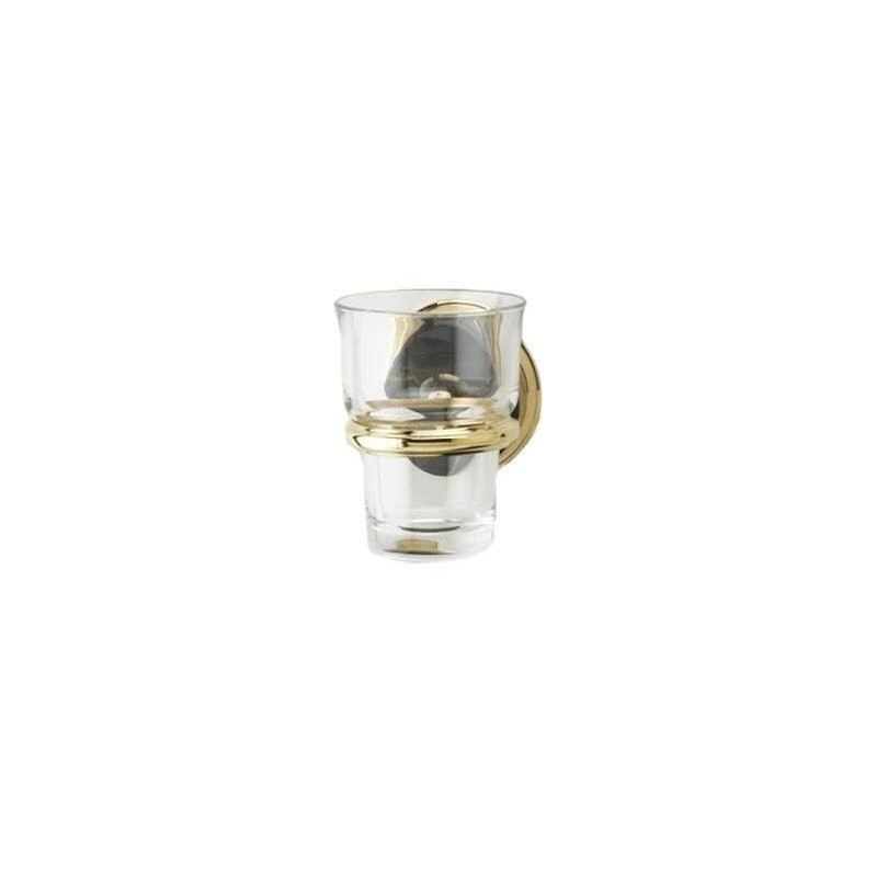 PHYLRICH KNC30 CARRARA WALL MOUNT BLACK MARBLE GLASS HOLDER