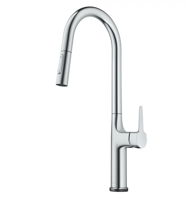 KRAUS KTF-3101 OLETTO TALL MODERN SINGLE-HANDLE TOUCH KITCHEN SINK FAUCET WITH PULL DOWN SPRAYER