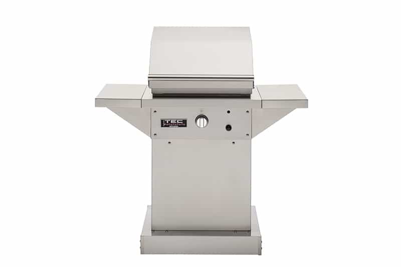 TEC GRILLS PFR1PEDS PATIO FR 46 INCH FREESTANDING STAINLESS STEEL GRILL AND PEDESTAL WITH SIDE SHELVES