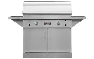 TEC GRILLS STPFR2CAB STERLING PATIO FR 64 3/8 INCH FREESTANDING STAINLESS STEEL GRILL AND CABINET WITH SIDE SHELVES