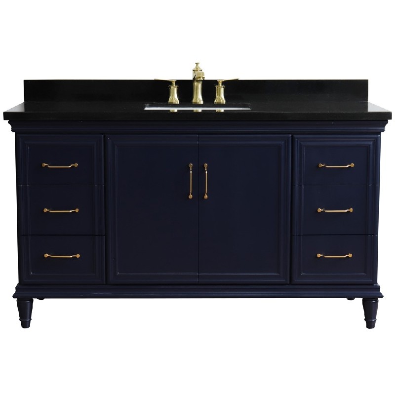 Modetti Mod884bl 60s Palm Beach 60 Inch, Modetti Provence 38 Inch Single Sink Bathroom Vanity With Marble Top