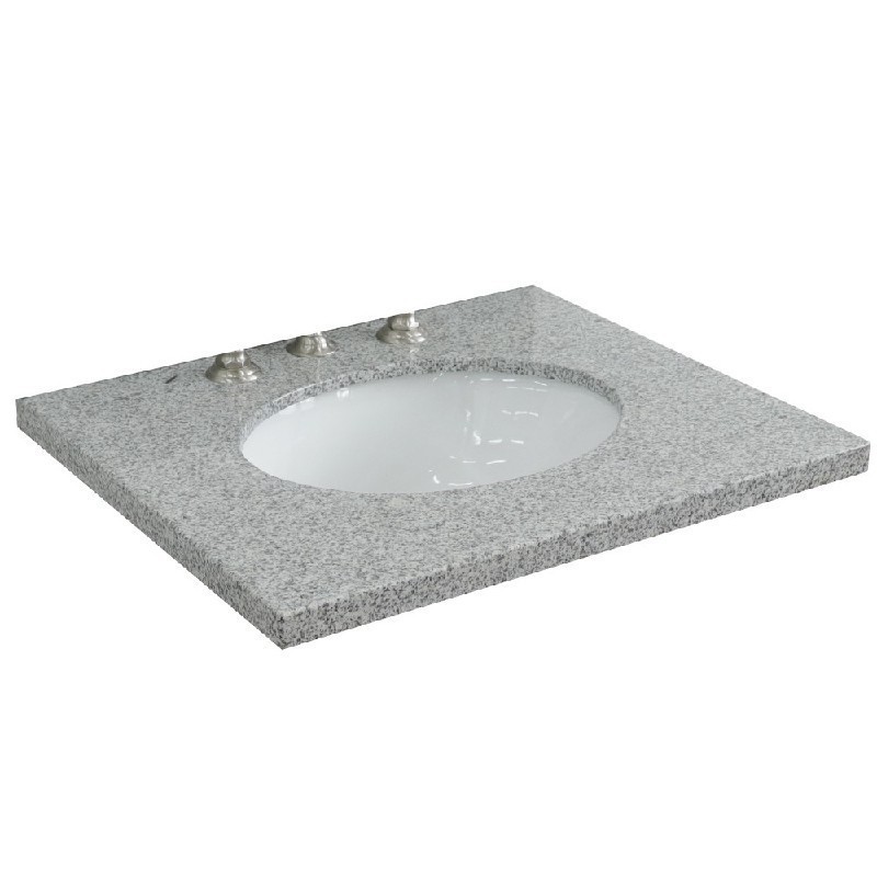 BELLATERRA 430001-25-GYO 25 INCH GRAY GRANITE COUNTERTOP WITH SINGLE OVAL SINK