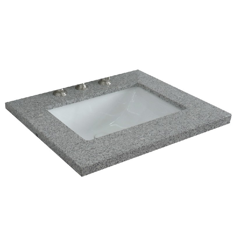 BELLATERRA 430002-25-GYR 25 INCH GRAY GRANITE COUNTERTOP WITH SINGLE RECTANGLE SINK