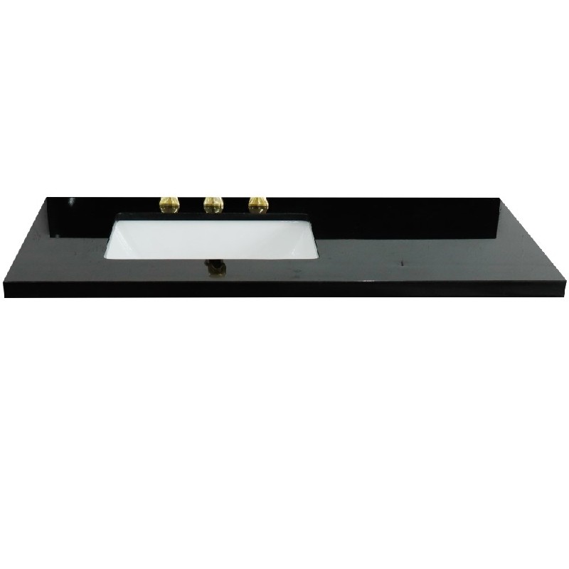 BELLATERRA 430002-43-BGR 43 INCH BLACK GALAXY COUNTERTOP WITH SINGLE RECTANGLE SINK
