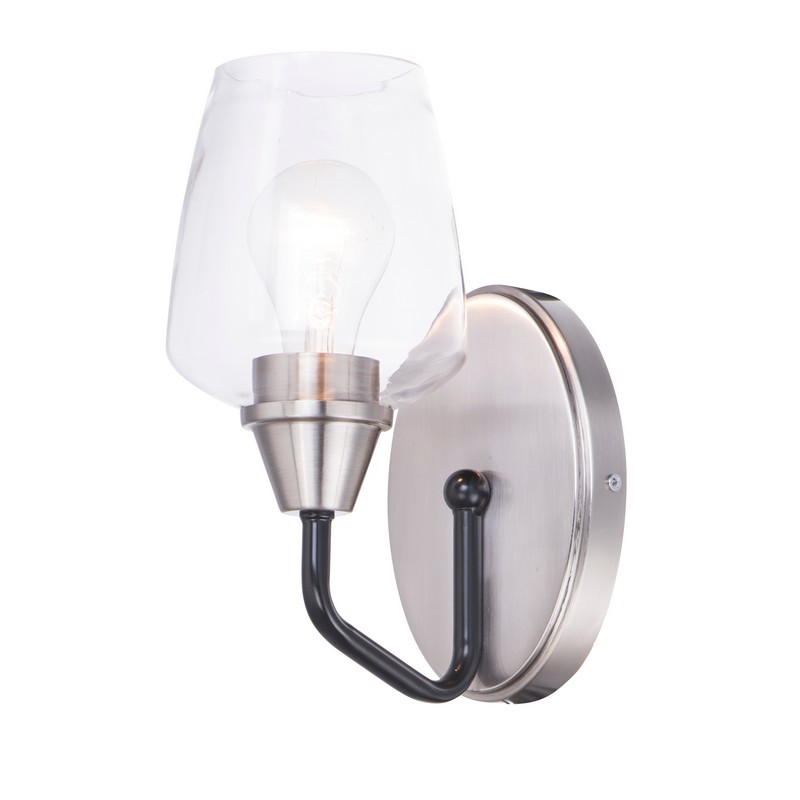 MAXIM LIGHTING 26121CL GOBLET 4 3/4 INCH WALL-MOUNTED INCANDESCENT WALL SCONCE LIGHT