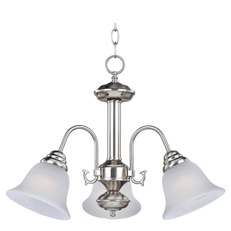 MAXIM LIGHTING 2697FTSN MALAGA 20 INCH CEILING-MOUNTED INCANDESCENT CHANDELIER LIGHT