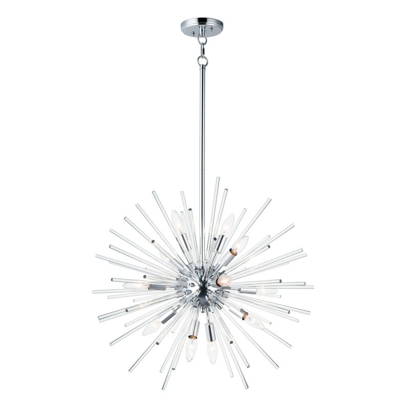 MAXIM LIGHTING 28664CL POLARIS 23 INCH CEILING-MOUNTED INCANDESCENT PENDANT LIGHT