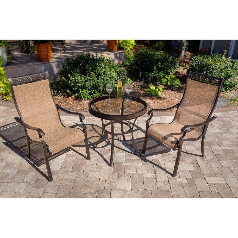 HANOVER MONDN3PCG MONACO 3-PIECE BISTRO SET - OIL-RUBBED BRONZE