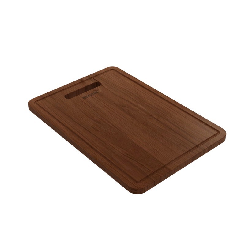 BOCCHI 2320 0006 WOODEN CUTTING BOARD FOR BAVENO WITH HANDLE - SAPELE MAHOGANY FOR 1633 & 1618 SINKS (SHORT)