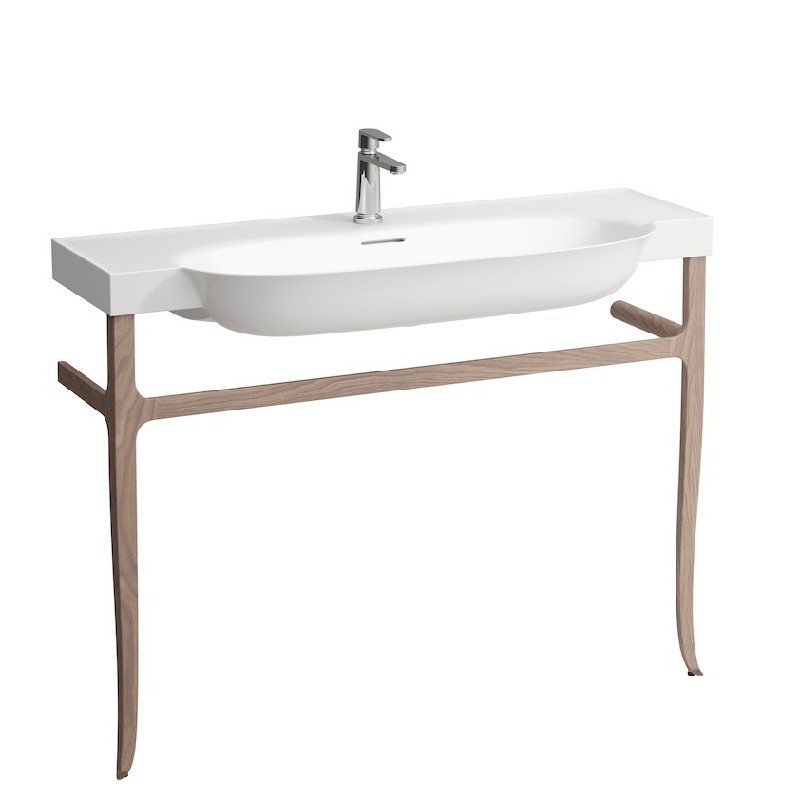 LAUFEN H4060730856291 THE NEW CLASSIC 46 7/16 INCH WASHBASIN FRAME ONLY - WALNUT