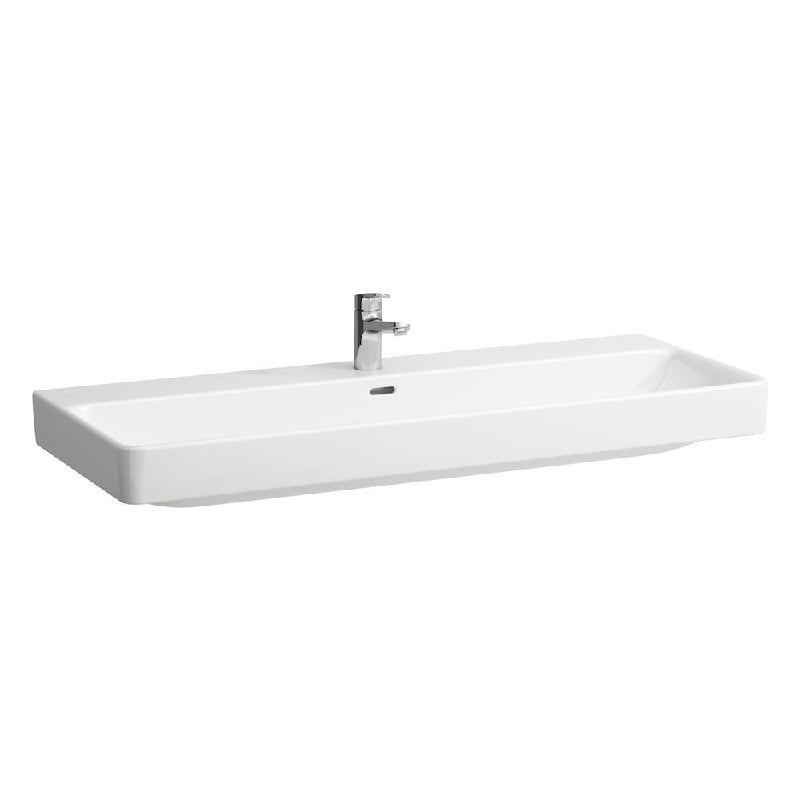 LAUFEN H814965000U LAUFEN PRO S 47 1/4 INCH RECTANGLE WALL MOUNT WASHBASIN, USABLE AS DOUBLE WASHBASIN