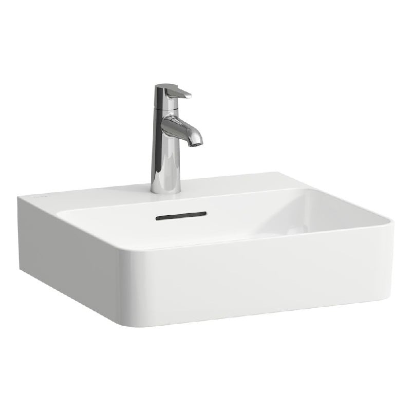 LAUFEN H815281U VAL 17 3/4 INCH RECTANGLE WALL MOUNT SMALL WASHBASIN