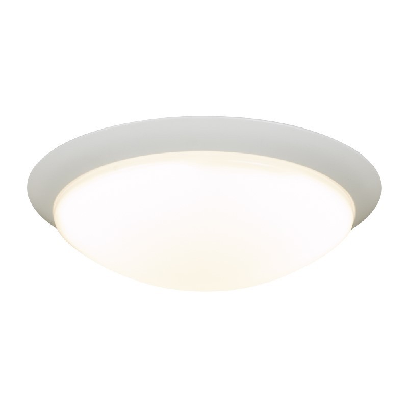 PLC LIGHTING 1100WH MAX 13 INCH 18W MATTE OPAL ACRYLIC LENS DIMMABLE CEILING LIGHT - WHITE