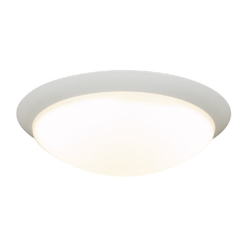 PLC LIGHTING 1110WH MAX 16 INCH 28W OPAL ACRYLIC LENS DIMMABLE SINGLE CEILING LIGHT - WHITE