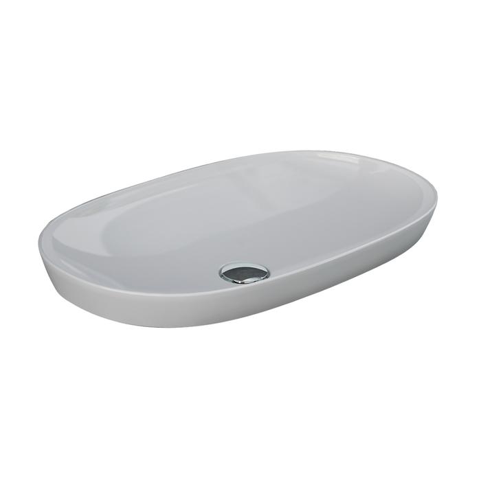 BARCLAY 5-607WH VARIANT 23 5/8 INCH SINGLE BASIN DROP-IN BATHROOM SINK - WHITE