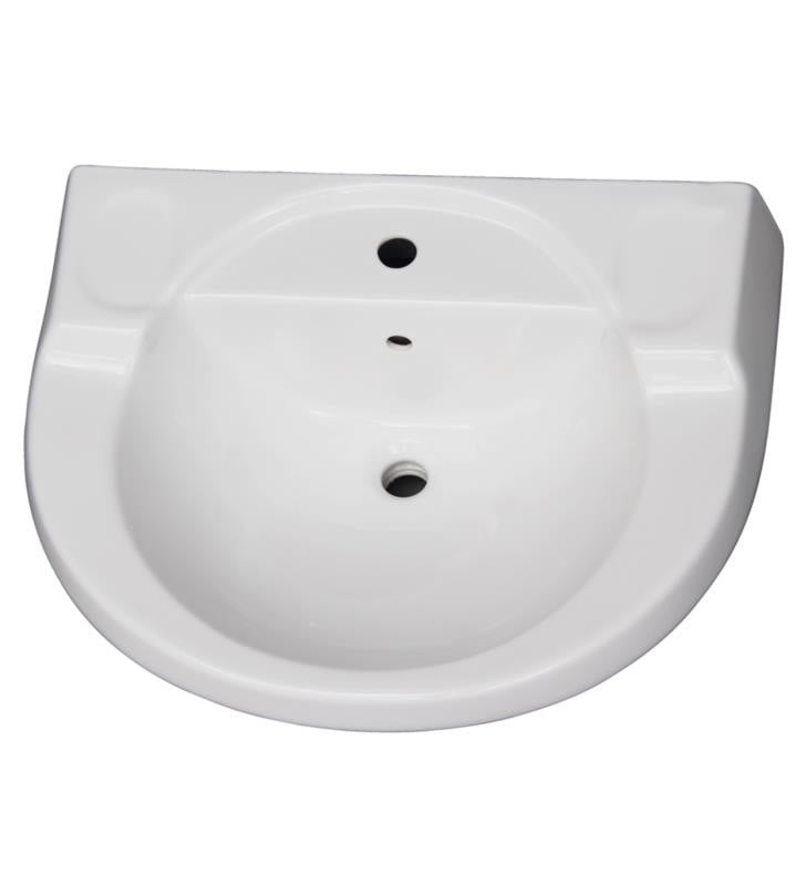 BARCLAY B/3-19WH WYNNE 705 27 3/4 INCH SINGLE BASIN WALL MOUNT BATHROOM SINK ONLY