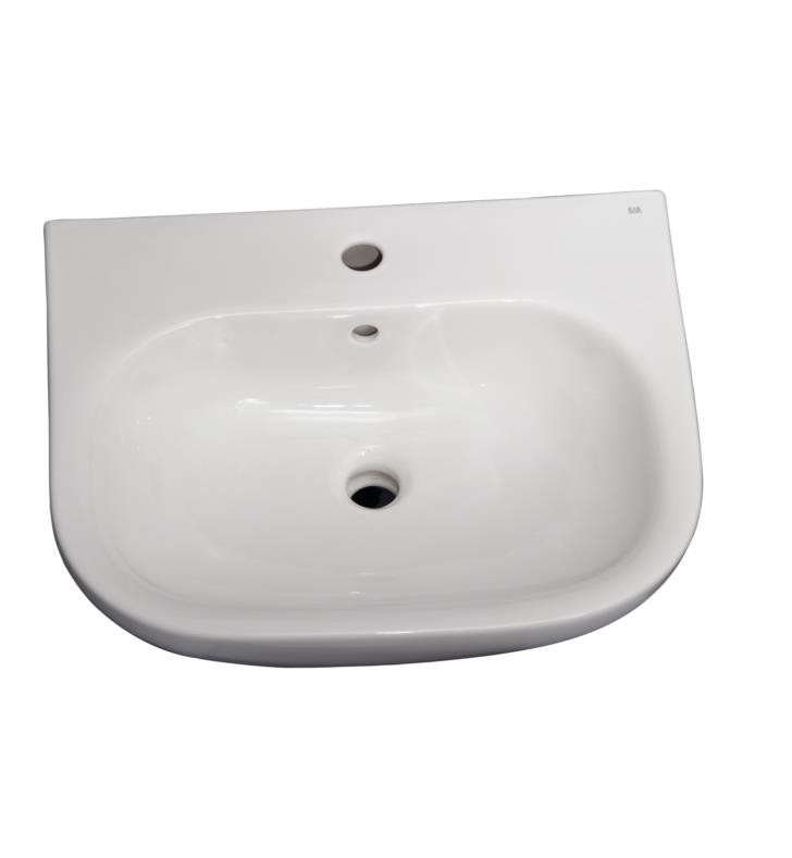 BARCLAY B/3-203WH TONIQUE 550 21 3/4 INCH SINGLE BASIN WALL MOUNT BATHROOM SINK ONLY