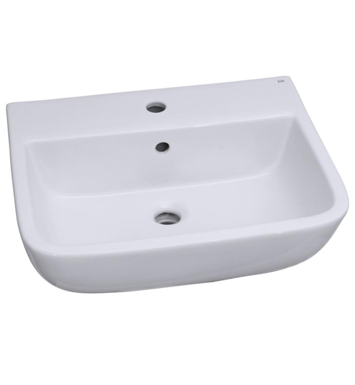 BARCLAY B/3-21WH SERIES 600 20 1/2 INCH SINGLE BASIN WALL MOUNT BATHROOM SINK ONLY