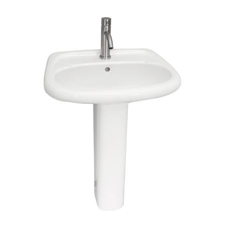 BARCLAY B/3-25WH FLORA 24 1/2 INCH SINGLE BASIN WALL MOUNT BATHROOM SINK ONLY