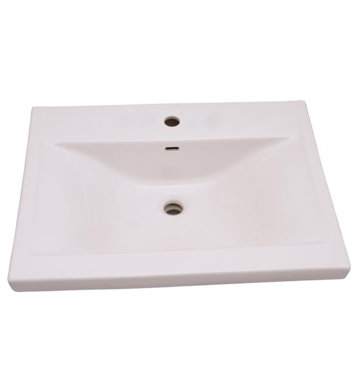 BARCLAY B/3-26WH MISTRAL 510 20 INCH SINGLE BASIN WALL MOUNT BATHROOM SINK ONLY
