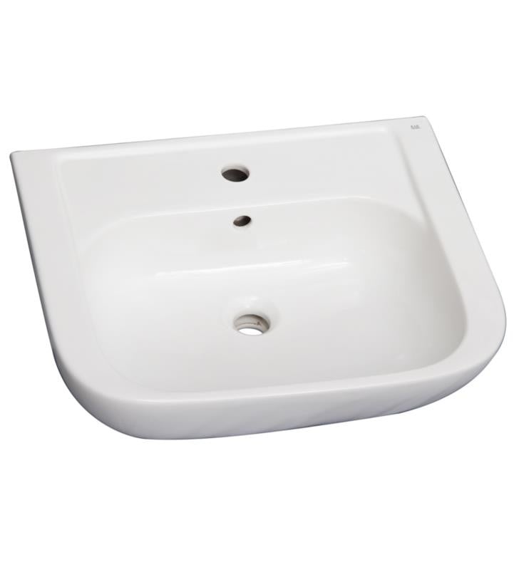 BARCLAY B/3-2WH CAROLINE 550 21 3/4 INCH SINGLE BASIN WALL MOUNT BATHROOM SINK ONLY