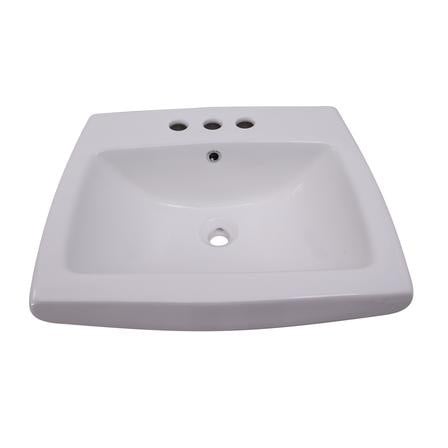 BARCLAY B/3-45WH AMBROSE 23 INCH SINGLE BASIN WALL MOUNT BATHROOM SINK ONLY