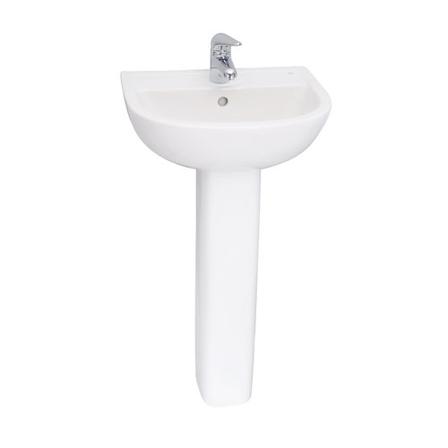 BARCLAY B/3-54WH COMPACT 500 19 3/4 INCH SINGLE BASIN WALL MOUNT BATHROOM SINK ONLY