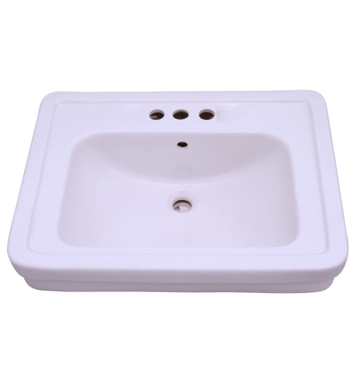 BARCLAY B/3-66WH SUSSEX 660 26 INCH SINGLE BASIN WALL MOUNT BATHROOM SINK ONLY