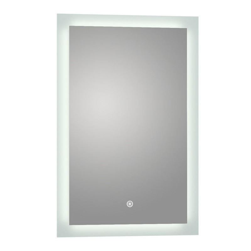 ARPELLA BLM2436 PURALITE 24 X 36 INCH LED WALL-MOUNTED BACKLIT VANITY MIRROR WITH MEMORY DIMMER