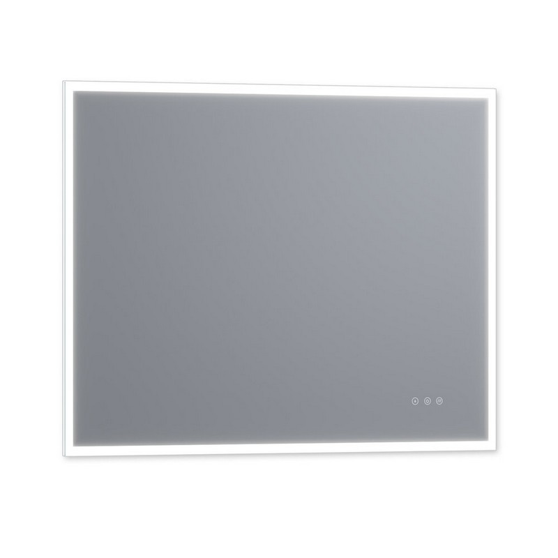 ARPELLA LEDCM4836 LUCENT 48 X 36 INCH WALL-MOUNTED LED VANITY MIRROR WITH COLOR CHANGER, MEMORY DIMMER AND DEFOGGER