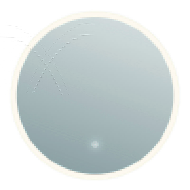 ARPELLA LEDRD2424 EVA 24 X 24 INCH ROUND PERIMETER LIGHTED MIRROR WITH MEMORY DIMMER AND DEFOGGER