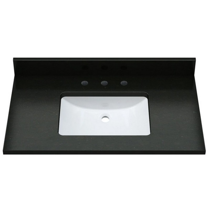 SAGEHILL DESIGNS RW3722-MB 37 INCH MARBLE VANITY TOP WITH UNDERMOUNT SINK