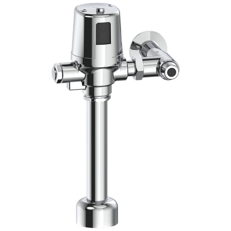 DELTA 81T201BTA-48 COMMERCIAL 1 1/2 INCH TOP SPUD MOTION ACTIVATED ELECTRONIC FLUSH VALVE, 1.6 GPF - CHROME