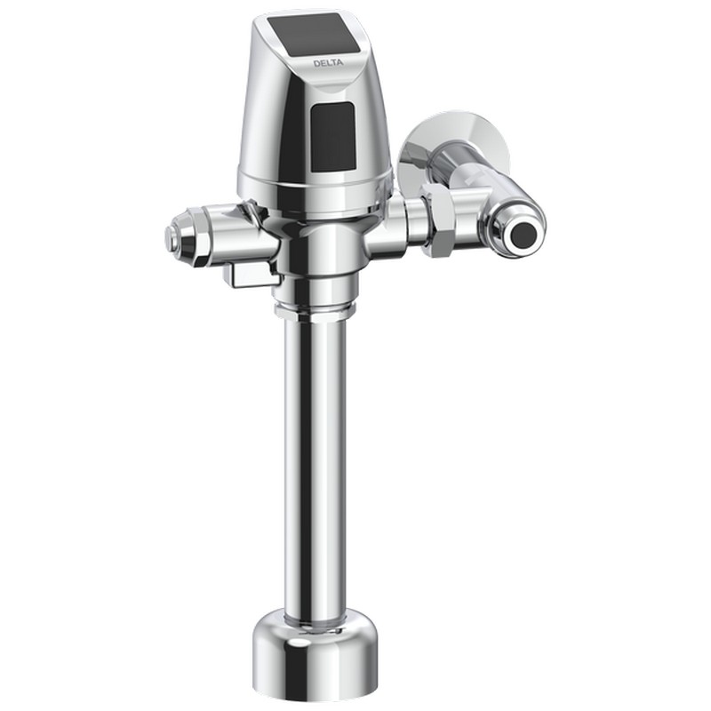 DELTA 81T201SP-DF-MMO COMMERCIAL 1 1/2 INCH TOP SPUD ELECTRONIC DUAL FLUSH SOLAR FLUSH VALVE WATER CLOSET WITH SENSOR ON VALVE - CHROME